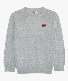 PULL ROUGE PULL GRIS CHINE