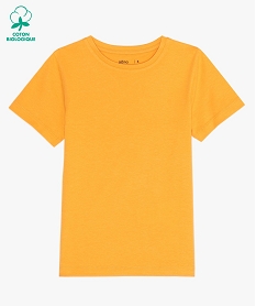 GEMO Tee-shirt à manches courtes en coton uni garçon Orange