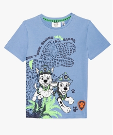 GEMO Tee-shirt garçon manches courtes imprimé - La PatPatrouille Bleu