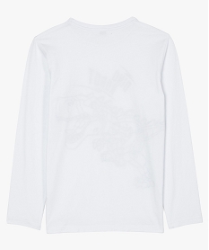 tee-shirt garcon a manches longues avec motif dinosaure beige tee-shirtsB668901_3