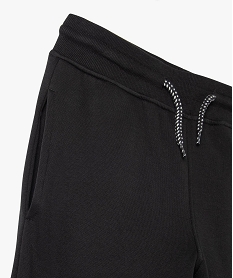 pantalon de jogging avec interieur molletonne garcon noirB669301_2