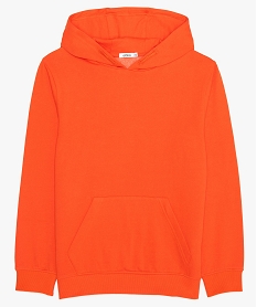 GEMO Sweat molletonné à capuche garçon Orange