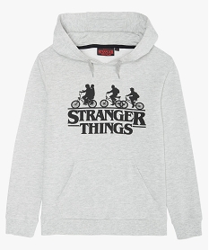 sweat garcon a capuche avec motif – stranger things grisB672001_1