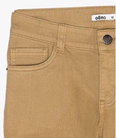 pantalon garcon style jean slim 5 poches orangeB673301_2