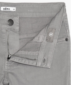 pantalon garcon style jean slim 5 poches grisB673401_3