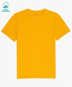 tee-shirt a manches courtes uni garcon jauneB678001_1