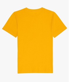 tee-shirt a manches courtes uni garcon jauneB678001_2