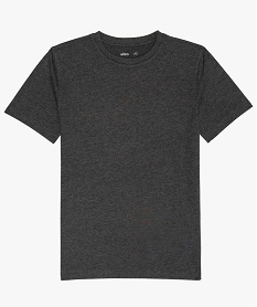 GEMO Tee-shirt à manches courtes uni garçon Gris