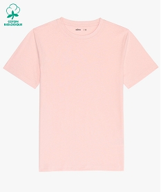 tee-shirt a manches courtes uni garcon rose tee-shirtsB678201_1