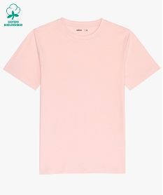 tee-shirt a manches courtes uni garcon roseB678201_1