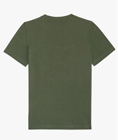 tee-shirt garcon avec patch colore sur l’avant vertB678501_3