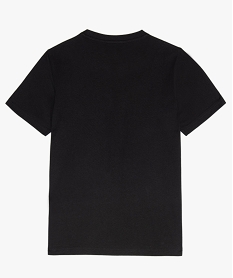 tee-shirt garcon a manches courtes avec motif en relief noirB679001_3