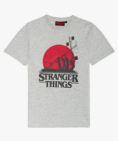 GEMO Tee-shirt garçon avec motif XXL- Stranger Things Gris