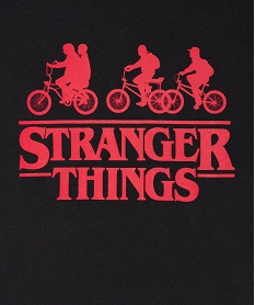 tee-shirt garcon avec motif contrastant – stranger things noirB679901_2