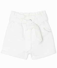short fille en coton taille haute – lulucastagnette beige shortsB683601_2