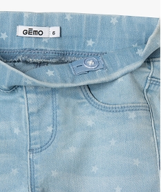 jean fille coupe skinny a motifs etoiles bleu jeansB689101_2