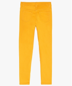 pantalon stretch coupe slim fille jaune pantalonsB690201_4