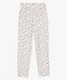 pantalon fille imprime avec liseres pailletes sur les poches multicoloreB691001_4