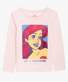 GEMO Tee-shirt fille à manches longues avec motif - Disney Rose
