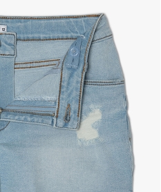 short en jean avec marques d’usure bleuB706701_2