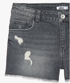 short en jean avec marques d’usure grisB706801_2