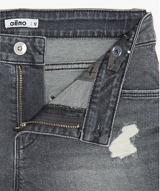 short en jean avec marques d’usure grisB706801_3
