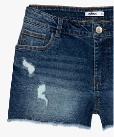short en jean avec marques d’usure grisB706901_2
