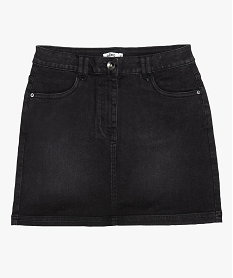 jupe fille en denim extensible noirB709801_1