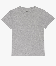 GEMO Tee-shirt à manches courtes et col rond fille Gris