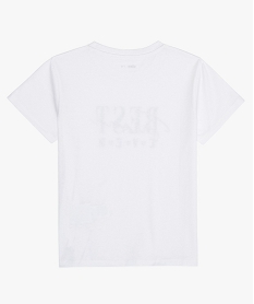tee-shirt fille avec message imprime blanc tee-shirtsB713101_2