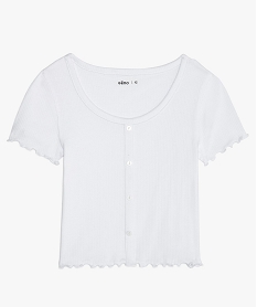 BAIN NOIR TEE-SHIRT BLANC