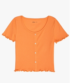 COMBI NOIR TEE-SHIRT ORANGE