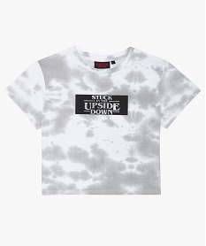 tee-shirt fille coupe courte – stranger things imprimeB715201_1