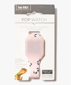 GEMO Montre enfant Touch ultra plate Pop Watch - be Mix Rose