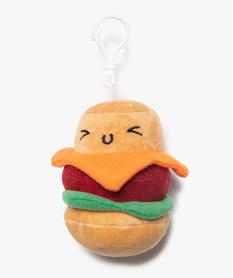 GEMO Porte-clés hamburger en peluche Brun