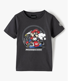 GEMO Tee-shirt garçon avec motif XL – MarioKart Gris