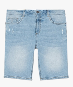 bermuda homme en jean delave bleu shorts en jeanB731901_4