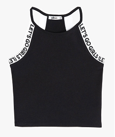 GEMO Débardeur fille sportswear à emmanchures américaines Noir