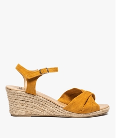 GEMO Sandales femme à talon compensé en corde 4939