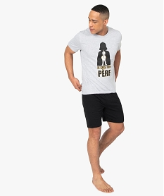 GEMO Pyjashort homme avec motif Star Wars - Disney Noir