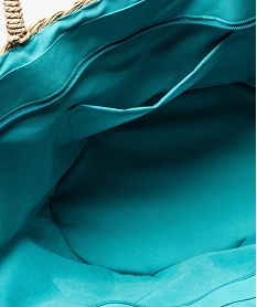 sac de plage femme en paille avec motif papillon en sequins beigeB748701_3