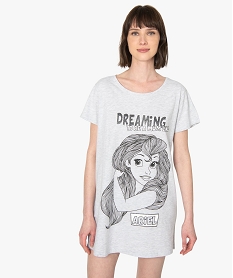 chemise de nuit femme la petite sirene - disney grisB749701_1