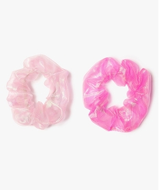 GEMO Chouchou fille en organza (lot de 2) Rose
