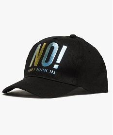 GEMO Casquette fille avec inscription scintillante Noir