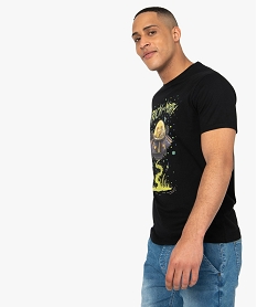 tee-shirt homme a motif soucoupe volante - rick and morty noir tee-shirtsB764201_2