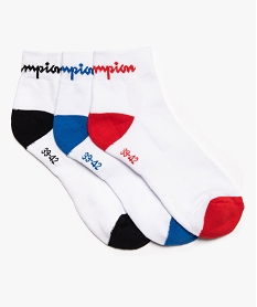 GEMO Chaussettes garçon spécial sport (lot de 3) - Champion blanc standard