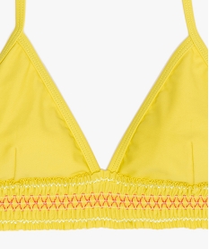 haut de maillot de bain fille forme triangle jaune soutiens-gorge, brassieresB797201_2
