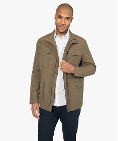 GEMO Blouson homme coupe parka légère Vert