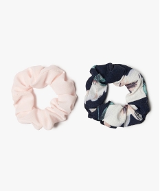 GEMO Chouchou femme à fleurs (lot de 2) Multicolore