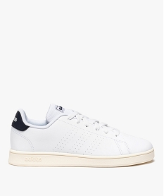 GEMO Baskets femme unies à lacets – Adidas Advantage K Blanc